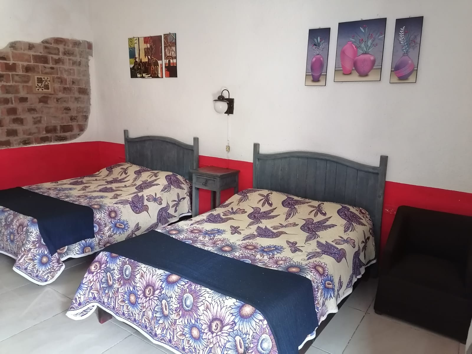 CUADRUPLE 4 PERSONAS HOTEL LOS REMEDIOS CHOLULA PUEBLA